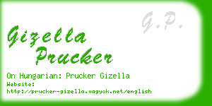 gizella prucker business card